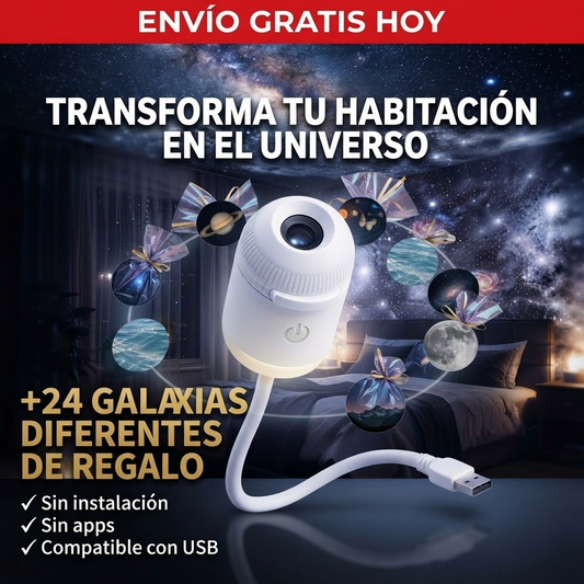 Proyector Galaxy + 24 Proyecciones GRATIS — Solo Hoy